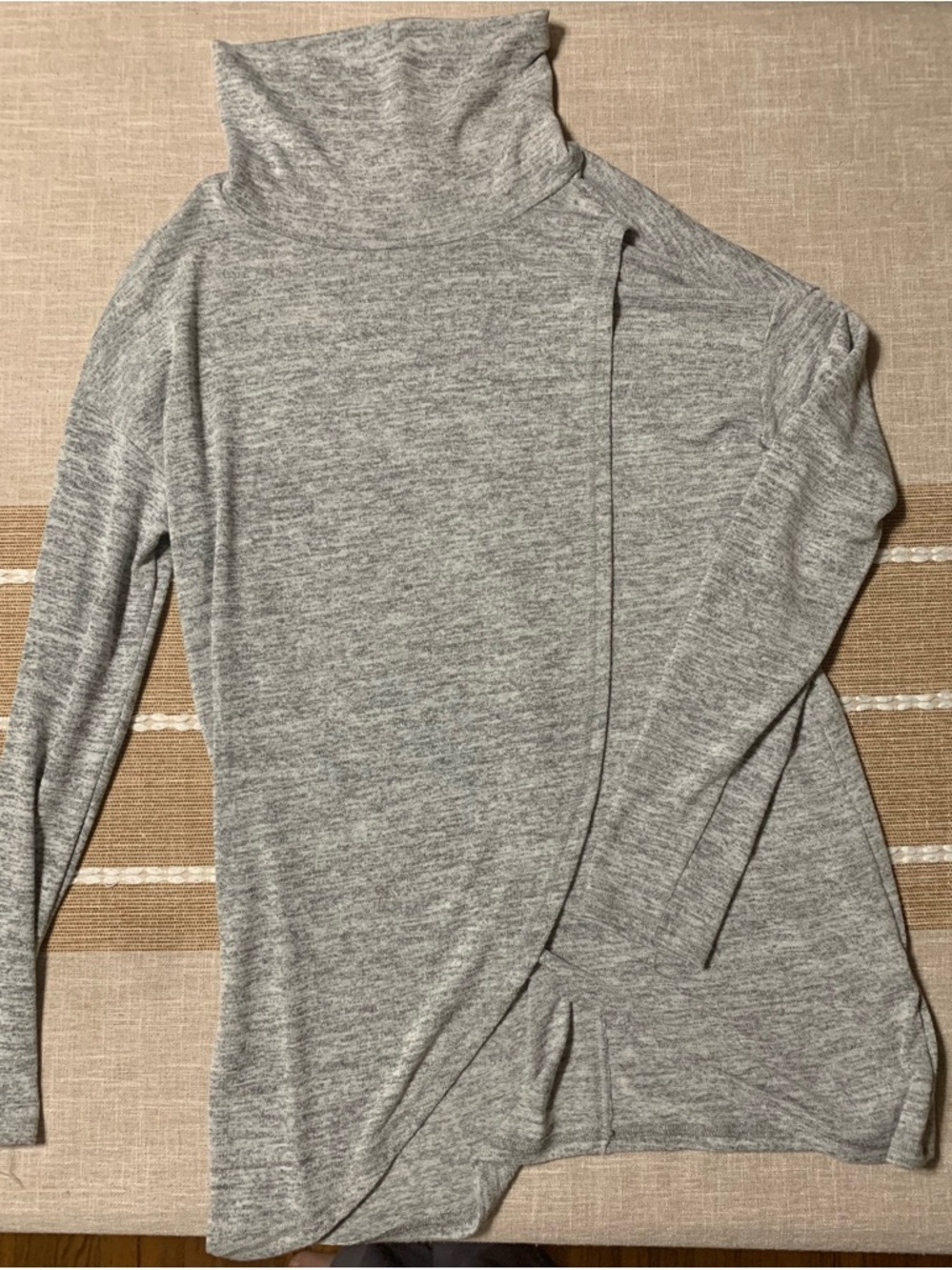 Very J Heather Gray Turtleneck Knit Top